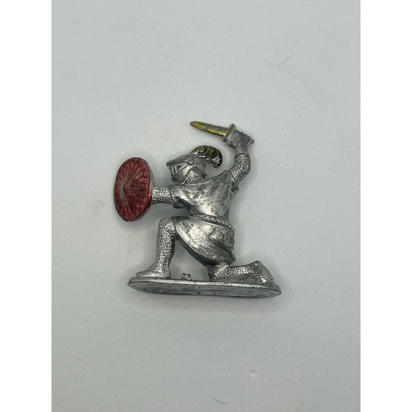 Knight Figure Small Plastic Grey Made in Germany - Picture 2 of 7